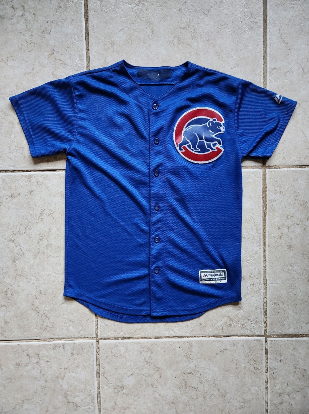 Majestic Kris Bryant Chicago Cubs #17 Jersey Blue - 2016 World Series Era
